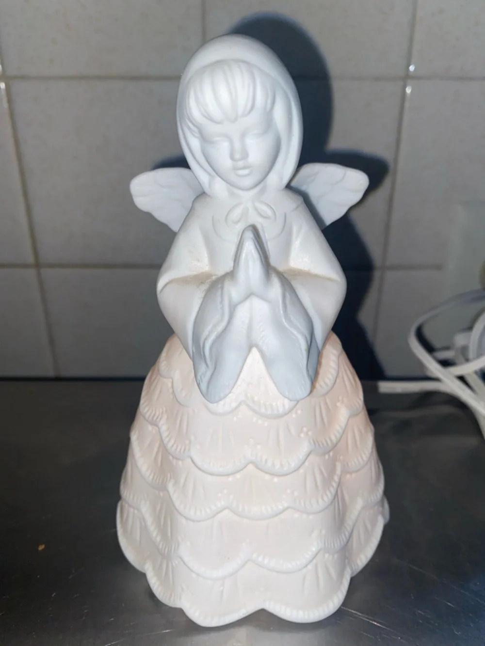 Ceramic white Light up Angel‎